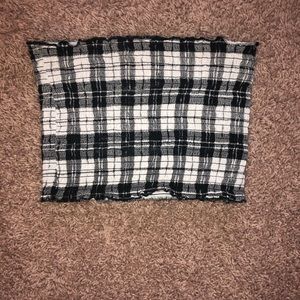 Plaid Tube Top ACCEPTING OFFERS